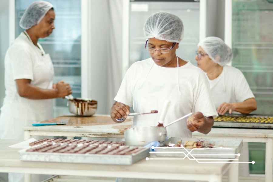 Trabajos para empacar chocolates