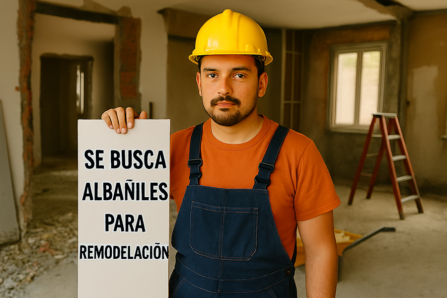 Albañil para remodelación de casa